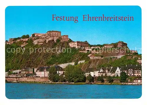 Koblenz Rhein Festung Ehrenbreitstein  Kat. Koblenz