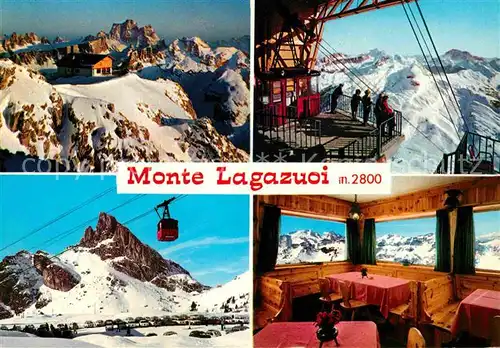 Passo Falzarego Monte Lagazuoi Dolomiti Bergbahn Bergrestaurant Dolomiten