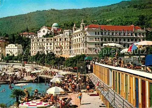 Opatija Istrien Hotels Hafenpromenade Badestrand