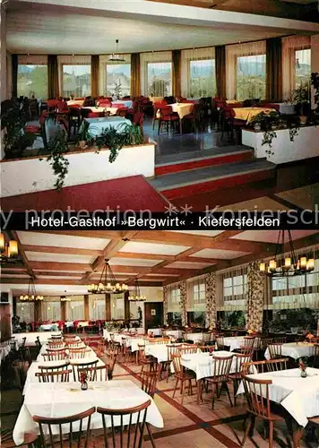 Kiefersfelden Hotel Gasthof Bergwirt Cafe Restaurant Kat. Kiefersfelden