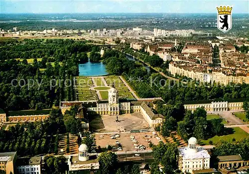 Charlottenburg Schloss Fliegeraufnahme Kat. Berlin