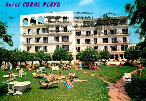 Rosas Costa Brava Cataluna Hotel Coral Playa Liegewiese Kat. Alt Emporda