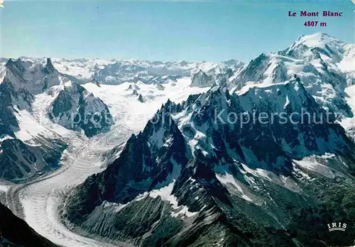 Chamonix Mer de Glace Mont Blanc Gletscher Gebirgspanorama Kat. Chamonix Mont Blanc