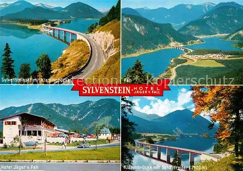 Sylvensteinsee Lenggries Hotel Jaeger von Fall Klammbruecke Alpenpanorama