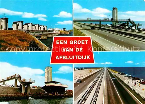 Den Oever Hollands Kroon Afsluitdijk Monument Sperrdamm Holland Friesland Kat. Den Oever