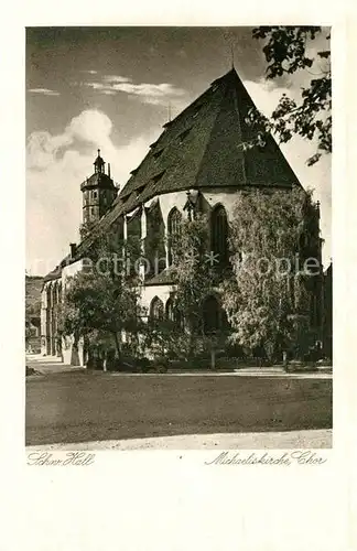 Schwaebisch Hall Michaeliskirche Chor  Kat. Schwaebisch Hall