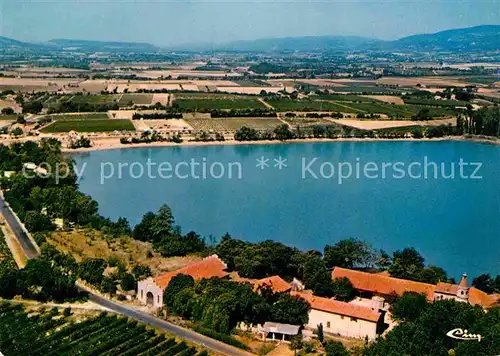 La Motte d Aigues Lac de La Bonde Chateau vue aerienne Kat. La Motte d Aigues