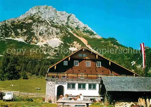 Hachau Alpengasthof Bachlalm Dachsteingebiet Kat. Filzmoos