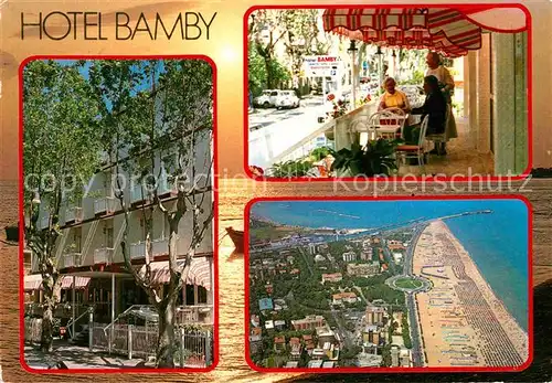 Rimini Hotel Bamby Fliegeraufnahme Kat. Rimini
