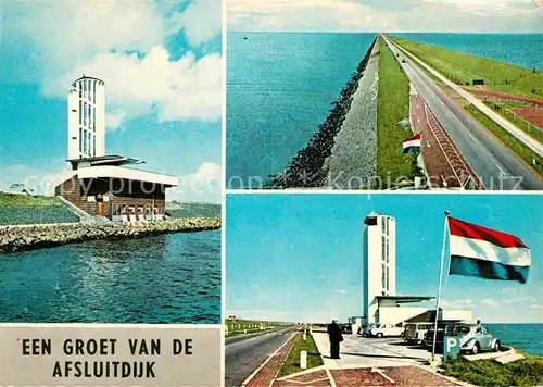 Den Oever Hollands Kroon Afsluitdijk Monument Sperrdamm Kat. Den Oever