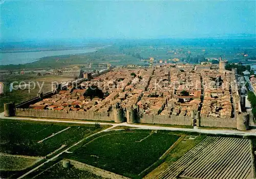 Aigues Mortes Gard La ville et les remparts vue aerienne Kat. Aigues Mortes