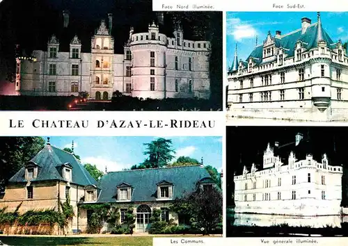 Azay le Rideau Chateau illumine Les Communs Kat. Azay le Rideau