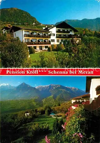 Schenna Meran Pension Kroell Alpenpanorama Kat. Italien