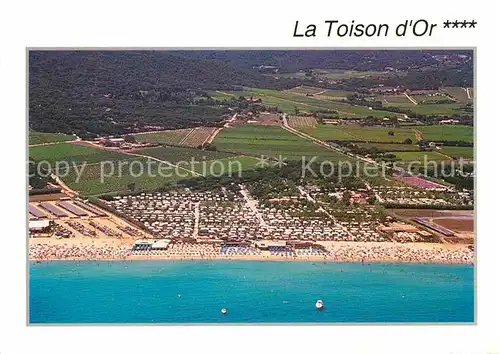 Ramatuelle Camping La Toison d Or Plage vue aerienne Kat. Ramatuelle