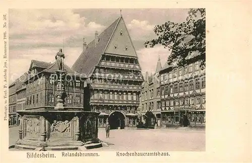 Hildesheim Rolandsbrunnen Knochenhaueramtshaus  Kat. Hildesheim