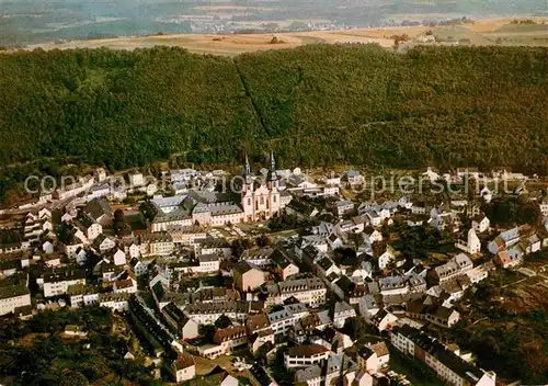 Pruem Eifel Waldstadt der Eifel mit Basilika Fliegeraufnahme Kat. Pruem
