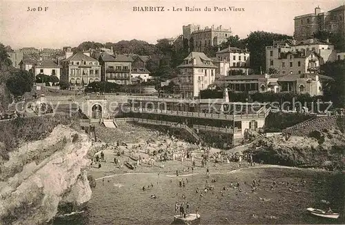 Biarritz Pyrenees Atlantiques Bains du Port Vieux Kat. Biarritz