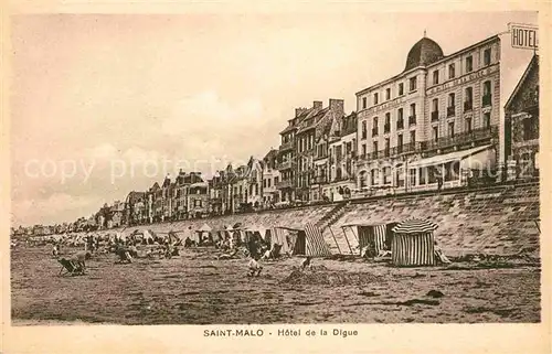 Saint Malo Ille et Vilaine Bretagne Hotel Digue Kat. Saint Malo