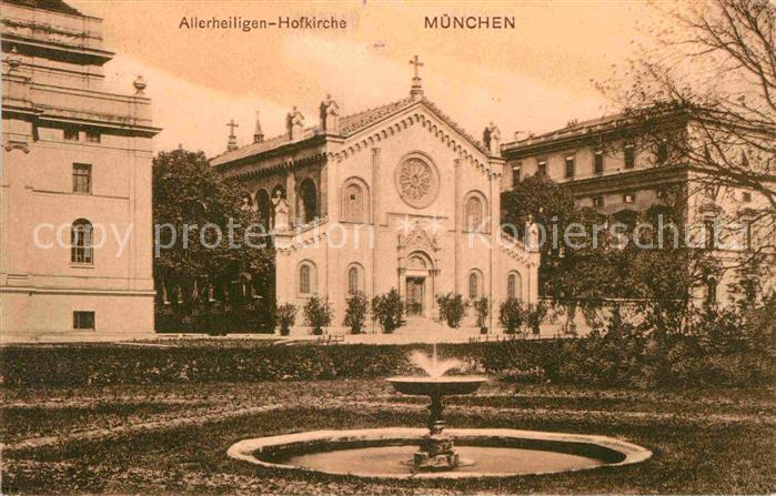 Muenchen Allerheiligen Hofkirche Kat Muenchen Nr De19009 Oldthing Ansichtskarten Bayern
