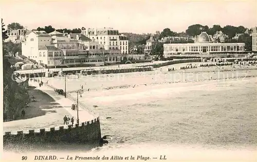 Dinard Ille et Vilaine Bretagne Promenade Allies Strand Kat. Dinard