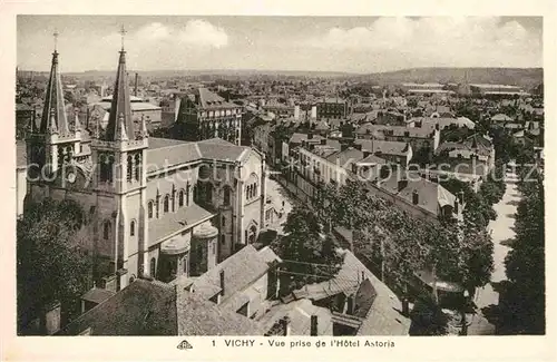 Vichy Allier Blick vom Hotel Astoria Cathedrale Kat. Vichy