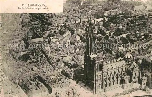 Strasbourg Alsace Cathedrale Luftaufnahme Kat. Strasbourg