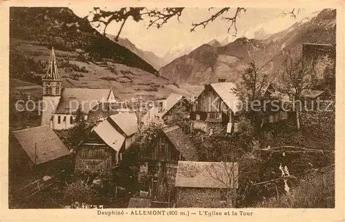 Dauphine Kirche Ortsansicht Kat. Grenoble