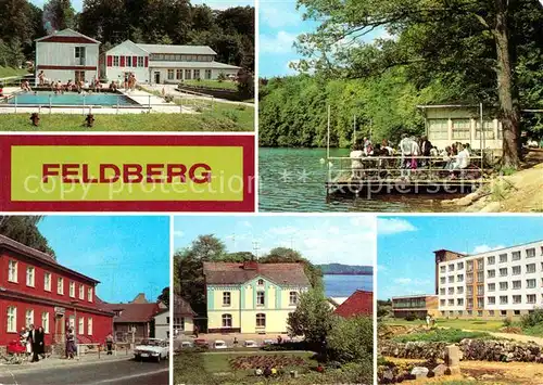 Feldberg Mecklenburg Bad Luzinhalle Rathaus Haussee Kat. Feldberger Seenlandschaft