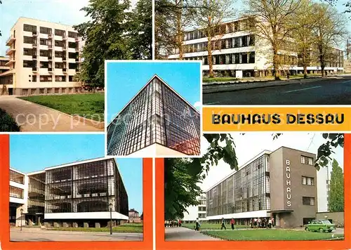 Dessau Rosslau Bauhaus Atelierhaus Fachschule Werkstattgebaeude Kat. Dessau Rosslau