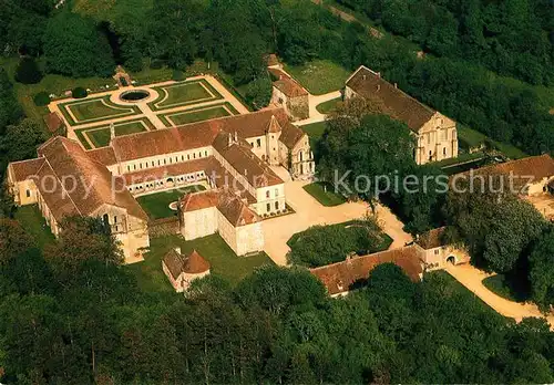 Fontenay Cote d Or Abbaye fondee par Saint Bernard en 1118 vue aerienne