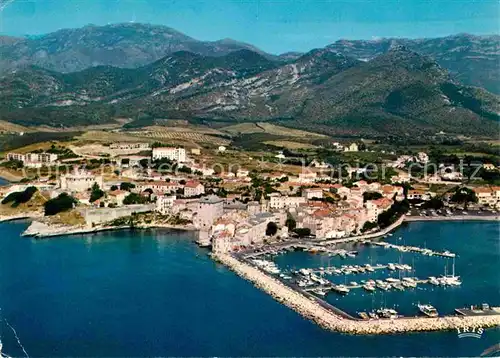 Saint Florent Haute Corse Port Montagnes vue aerienne Kat. Saint Florent