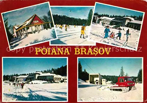 Poiana Brasov Siebenbuergen Winter Schneeraupe Lift Eishockey  Kat. Brasov