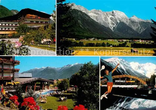 Obsteig Tirol Tyrolhotel Hallenbad Tenniscenter Alpenpanorama Kat. Obsteig