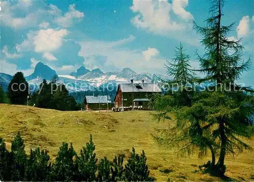 Bruenner Huette Sommerpanorama Alpen Kat. Dachsteingebirge Groebming