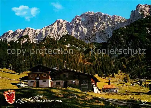 Kufstein Tirol Kaindl Huette am Kaiserlift Wilder Kaiser Kaisergebirge Kat. Kufstein