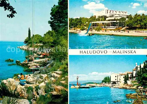Malinska Haludovo Hotel Kueste Badestrand Kat. Kroatien