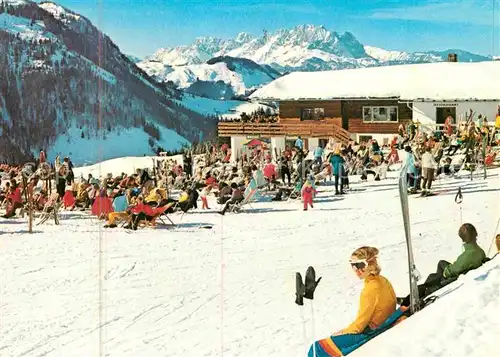 Fieberbrunn Tirol Wintersportplatz Bergliftrestaurant Wilder Kaiser Kat. Fieberbrunn