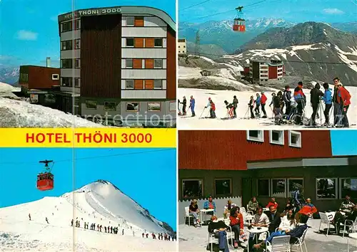 Stilfserjoch Berghotel Thoeni Skipiste Bergbahn Alpenpanorama Kat. Italien