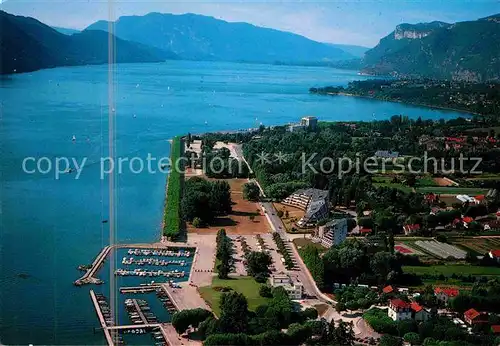 Aix les Bains Petit Port et le Lac du Bourget vue aerienne Kat. Aix les Bains