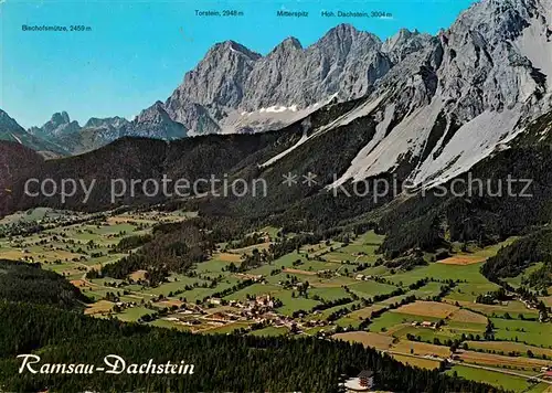 Ramsau Dachstein Steiermark Panorama Hochplateau Gebirgspanorama Fliegeraufnahme Kat. Ramsau am Dachstein