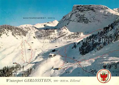 Zell Ziller Tirol Berggasthof Gerlosstein Schitourengebiet Zillertaler Alpen Fliegeraufnahme Kat. Zell am Ziller