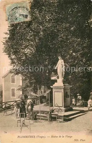 Plombieres les Bains Vosges Statue Vierge Kat. Plombieres les Bains
