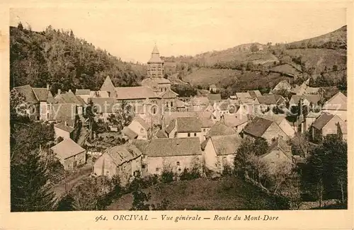 Orcival Panorama Route du Mont Dore Kat. Orcival