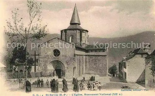 Saint Savin Hautes Pyrenees Kirche Monument National XII Kat. Saint Savin