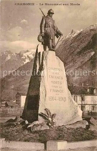 Chamonix Kriegerdenkmal  Kat. Chamonix Mont Blanc