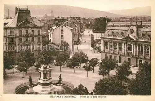 Belfort Alsace Place Republique Kat. Belfort