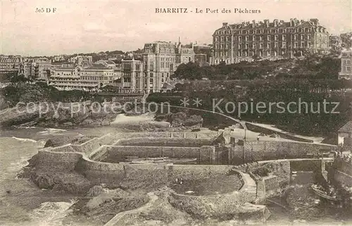 Biarritz Pyrenees Atlantiques Port Pechcurs Kat. Biarritz