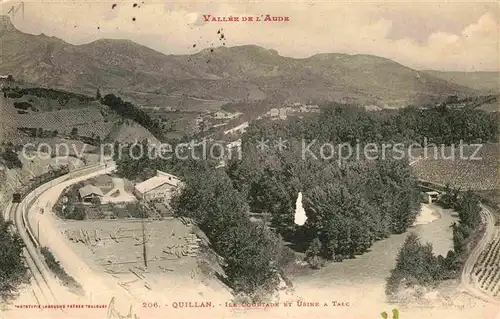 Quillan Eisenbahn Panorama Kat. Quillan