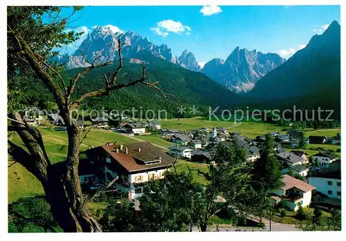 Moos Sexten Val PusteriaRotwand Zwoelferkofel Kat. Sexten Sesto Suedtirol