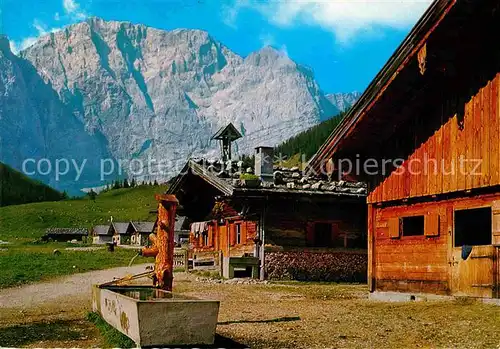 Eng Alm Almen am Grossen Ahornboden Karwendelgebirge Grubenkarspitze Huber Karte Nr 8407